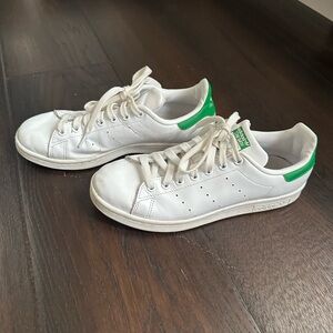 Adidas Stan Smith White Green Sneakers Classic Design